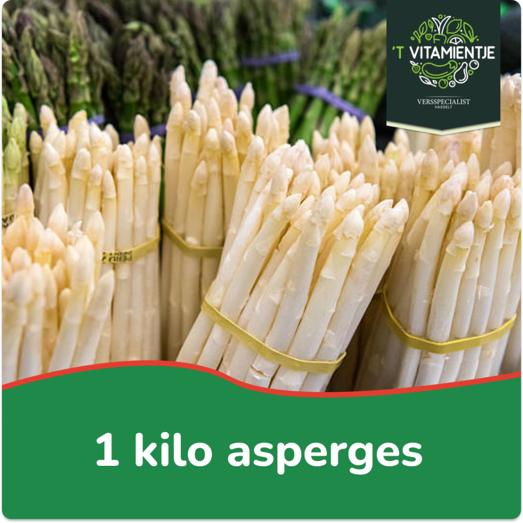 Verse Belgische asperges van 't Vitamientje